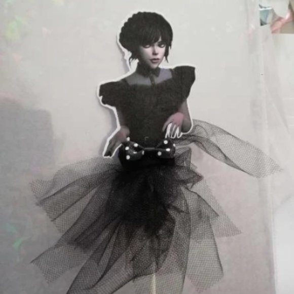 1x mercredi , wednesday ,  cake topper , birthday funny party - Picture 4 of 4